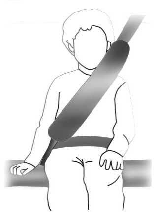 Seatbelts Stowing the Rear Inflatable Seatbelt The rear inflatable seatbelt has a snap retainer for stowing the seatbelt against the quarter trim panel when it is not in use.