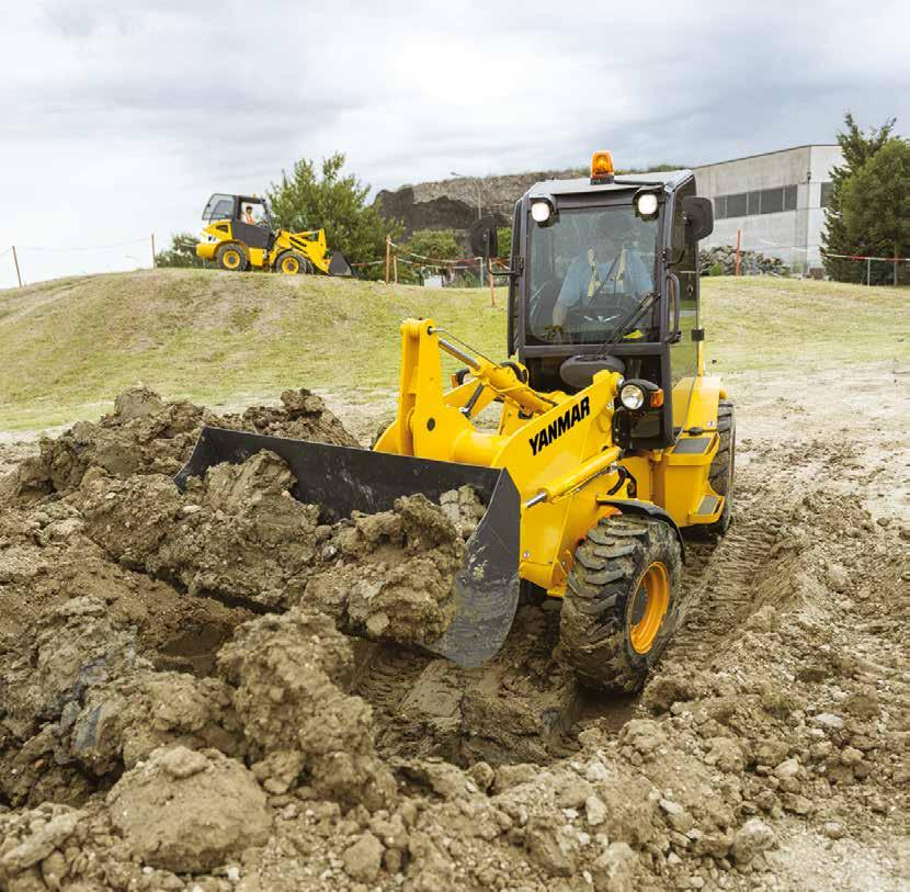 DIFFERENTIAL LOCK ON DEMAND* The Yanmar V8 offers 100% differential lock on demand, which is a great asset when wheels are slipping in muddy or slippery ground conditions.