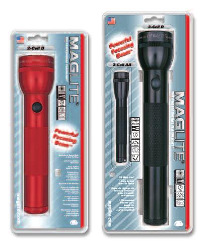 MAG-LITE D-CELL FLASHLIGHTS MAGLITE C-CELL FLASHLIGHTS Every Mag-Lite flashlight embodies a precise balance of refined optics, efficient power, durability and quality.