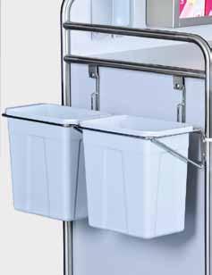 accessories FOr px Waste bin (light gray) and holder.