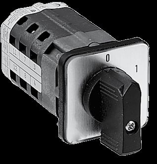 HANDLE & MOUNTING CODE - CAM SWITCHES 3 mounting styles available for cam switches (see below).