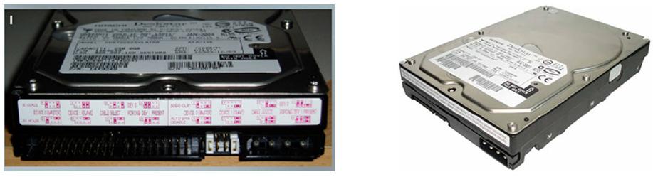 Slika 29 Sakupljanje podataka sa klasičnih 3,5 inča SATA diskova Komplet blokatora upisivanja i adaptera za sakupljanje podataka sa 2,5 inča notebook čvrstih diskova obuhvata
