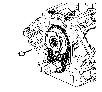 14. Remove the EN 46330 pin. 15. Tighten the camshaft actuator bolt. Tighten the bolt a first pass to 65 Nm (48 lb ft).