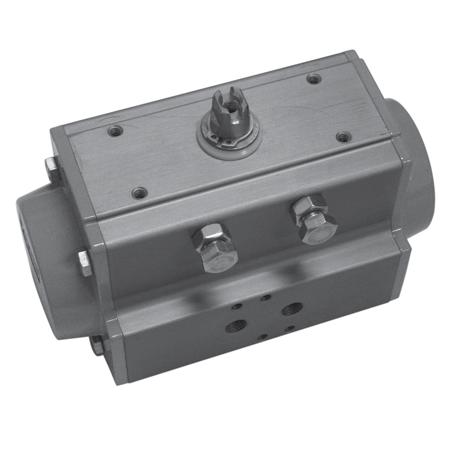 UT-**-DA Series UT-**-SR Series A full range of double acting and spring return actuators designed to NAMUR for air supply ports and top mounting with ISO 5211 for base mounting patterns.
