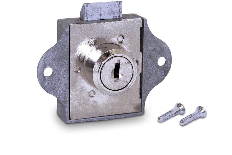 Dead bolt.   METAL DESK DRAWER LOCKS Available keyed alike, keyed different, and master keyed; the T585 can be ordered with the same key changes as ESP Cam Locks and Wood Desk Locks.