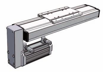 spaces, we offer deflection belt drives for linear axes with screw-type drive as well as for the linear tables.