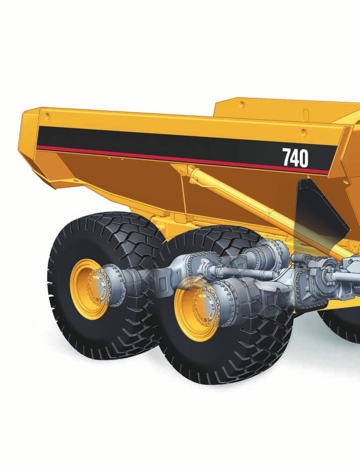 740 Articulated Truck The 740 Caterpillar Articulated Truck is a world-leading earthmoving solution.