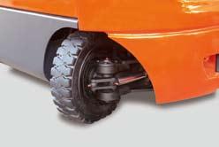 The enclosed brake system eliminates outside contamination, significantly extending the brake life by up to 5