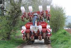 The fertilizer is placed in the soil with either a spring loaded tine coulter or by means of
