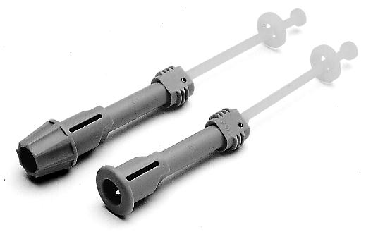 The screws to be used for flanges for increasing depth and the normal locking screws differ in that the hinge pin of