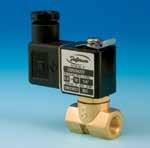 eneral Purpose Valves 2 Way Solenoid Valves for Water, air, steam, gasoline, gasoil, other gases and light oils up to 356 F. Bodies in brass, bronze, stainless steel. Flanged or threaded connections.