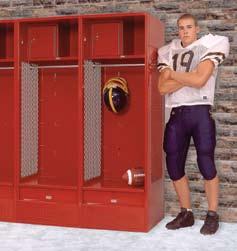 while having ability to lock items in a Security or Foot Locker Stadium lockers openfront design provides easy access to uniforms or other equipment.