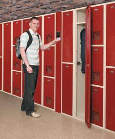 Keyless technology eliminates the numberone maintenance cost for lockers: rekeying units and remaking keys.