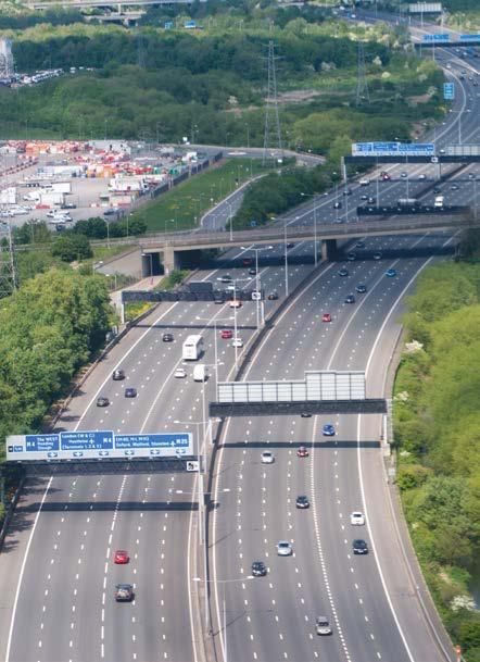 WHY SMART MOTORWAYS? The main reason for implementing a smart motorway solution is to enhance the capacity of the motorway without the cost and disruption of adding an additional lane.