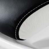 The starbase and seat support can be supplied with a textured lacquer finish in white or