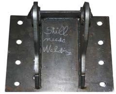 Part No: 6015876 Clevis Weldment Inside the gate post This clevis weldment is used on the trip prior to