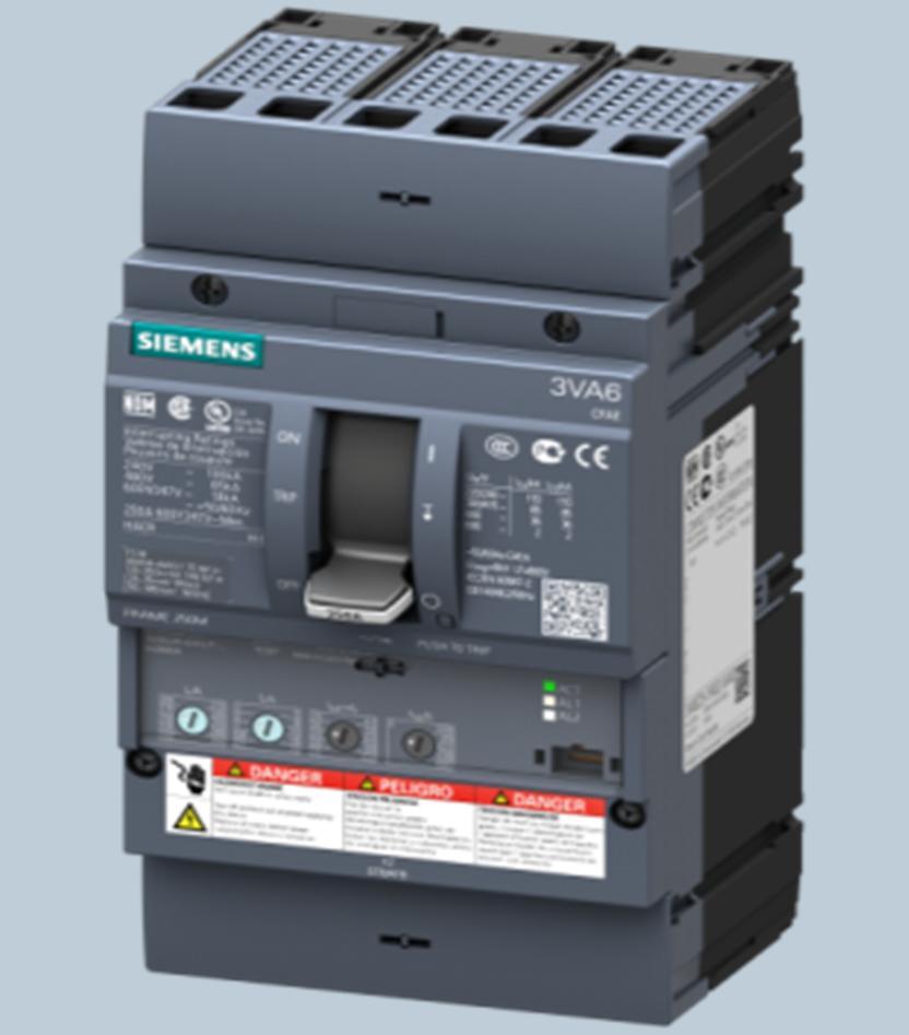 3VA6 molded case circuit breaker Highlights Line- / Motor circuit protection Four Interupting Classes Selective protection with a nominal current ratio of 1:2.