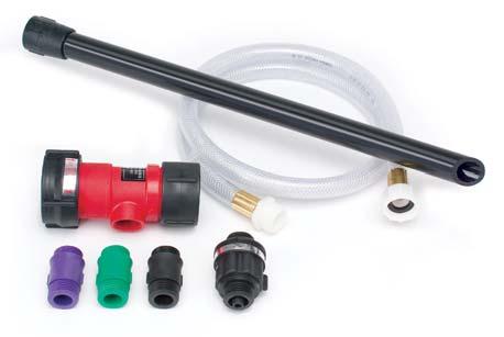 screen and removable metering valve Come with a clear PVC pick-up hose 3-2