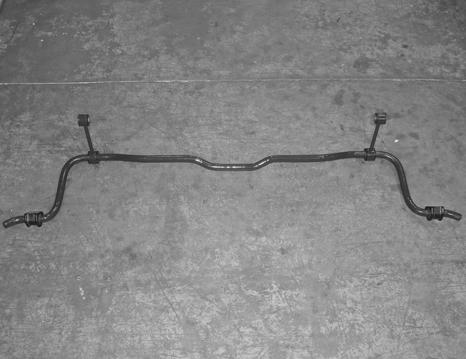 ITEM NUMBER OPERATION TAKE NOTICE OF THE ORIENTATION OF THE DIP IN THE CENTER OF THE SWAY BAR NOTICE: This page demonstrates how to assemble the Saleen rear sway bar kit.