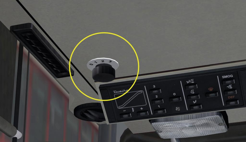 Note: The hand brake releases immediately when the Clear Release button is pressed.