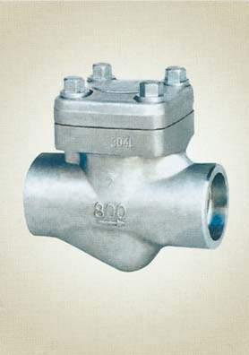 FORGED STEEL CHECK VALVES VITAS Forged steel Check Valves available in three bonnet designs. The first design is the Bolted Bonnet, with male-female joint, spiral wound gasket, made in SS/graphite.