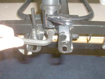 Before the steering head can be removed, the front frame