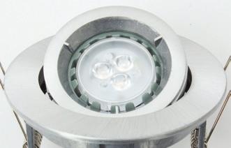 SCOOP STEEL Recessed scoop style downlight Fixed pressed steel downlight Suitable for GU10 LED lamps Suitable for GU10 LED lamps Class 2 Class 2 IP20 IP20 - Suitable for 1 x 230V GU10 lamp (for lamp