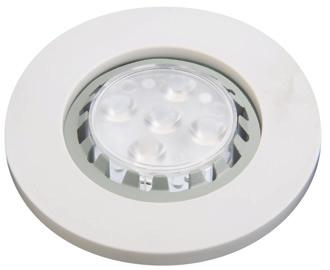 PRO PC Fixed recessed plastic downlight Suitable for GU10 LED lamps Class