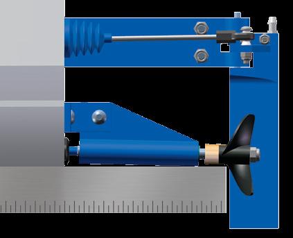 ADJUSTING YOUR MODEL Adjusting the Drive Strut Spartan has a surface-piercing prop, meaning the prop is not fully submerged when the model is at speed.