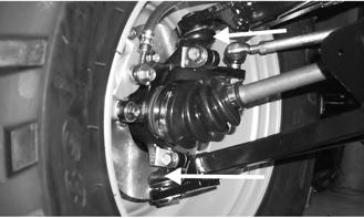 Ball Joint Boots (Upper and Lower/Right and Left) Drive Axle Boots CC791 1. Secure the vehicle on a support stand to elevate the front wheels. 2. Remove both front wheels. 3.