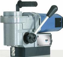MAB 150 Made in Germany Powered by Cutter capacity 1 1 /2" dia. Horizontal motor mount for drilling in tight spaces PORTABLE MAGNETIC DRILLS Powerful Reliable 9.