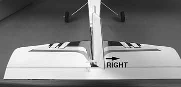 Moving the left stick to the right should make the rudder (and nose wheel) move to the right.