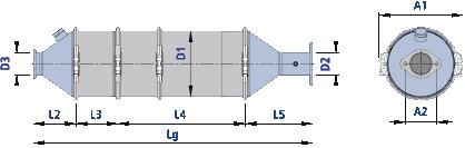 SMF 3.8 m 2 AXIAL - AXIAL AXIAL - RADIAL RADIAL - AXIAL RADIAL - RADIAL Measurement Table SMF 3.8 m 2 Lg L1 L2 L3 HJS Item No.