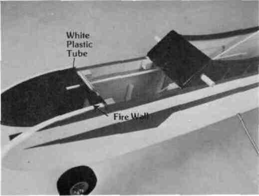 out of the front of the firewall Install the control rod on the throttle control horn following the manufacturer's instructions Next slide the