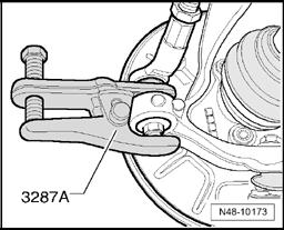 Стр 8 из 9 - Press off tie rod end from wheel bearing housing