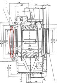 Figure 12:Drawing showing seals details on DE and NDE generator bearings (air cooled generator). 3 Difference between Newkirk and Morton effect 3.