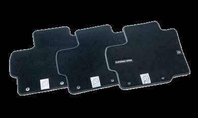 ) Rubber mat set, front and rear