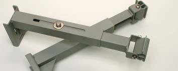 Mounting Systems CLM Series provides the choice of rotatable wall mount brackets or telescoping arm brackets.