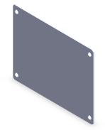 SECTION 3 PART NUMBER DESCRIPTION TP-A-D00 Aluminum TP-SS-D00 Stainless Steel 4 x 5 Standard Top Plate for APT-A-14L Leaves room for a D126 Valve or E00 Top Plate One supplied with each console