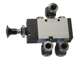Ideal for precise pressure control. TD-4300 1/4 NPT ports Push-Pull Valve Heavy Duty 5/2 way for severe services.