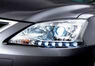 Distinctive LED Accent halogen headlights and LED taillights come standard which not only complements the styling but also keeps you visible at all times.