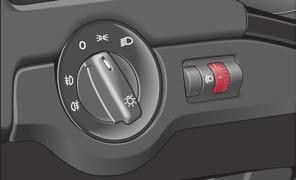 When the daylight driving lights are switched on, the lighting of the instrument cluster is switched on as well.