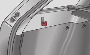 Fixing nets - Net programme Combi* Fig. 58 Luggage compartment: folding hooks Folding hooks for attaching small items of luggage, such as bags etc.