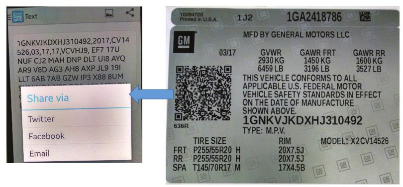 SPID Label Content Now Included with Certification Label continued from page 1 Vehicle Order Number, 3 Digit RPO Codes sorted alphanumerically, and the Paint Code (same code appears in the lower left