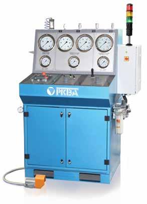 PKTBA-PGS CONTROL STATIONS pressure source for hydraulic tests of valves and pressure vessels; supplies as a control panel of the test bench; as well as independent pressure source. FUNCTIONS: 1.