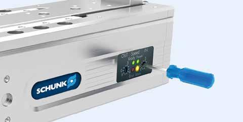 The SCHUNK ELP s auto-learn function compensates for incorrect speed configurations.