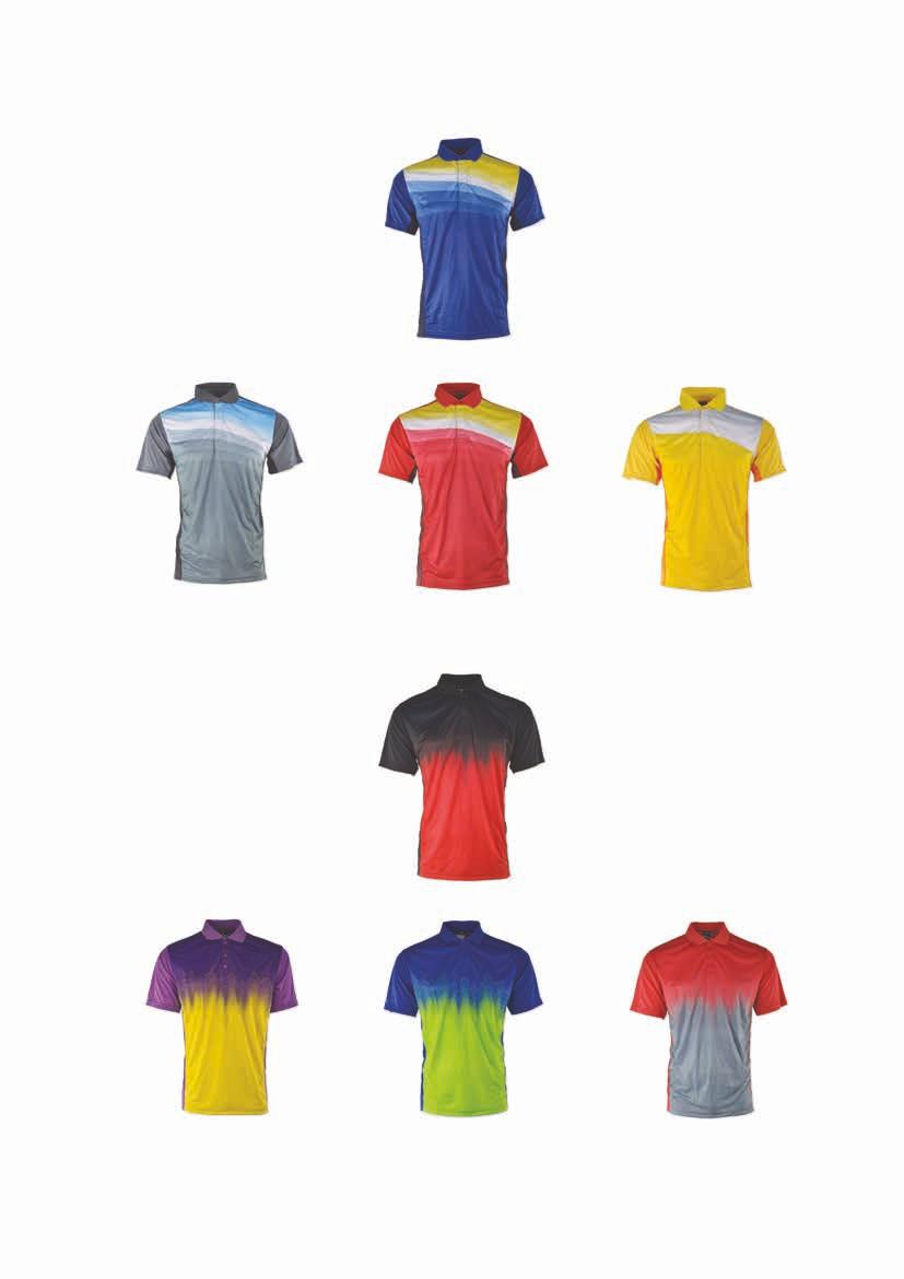 SUBLIMATION POLO MATERIAL : DRI FIT MSP 01 Royal MSP 02 Charcoal MSP 03 Red MSP 04 Yellow MSP 05 Red MSP