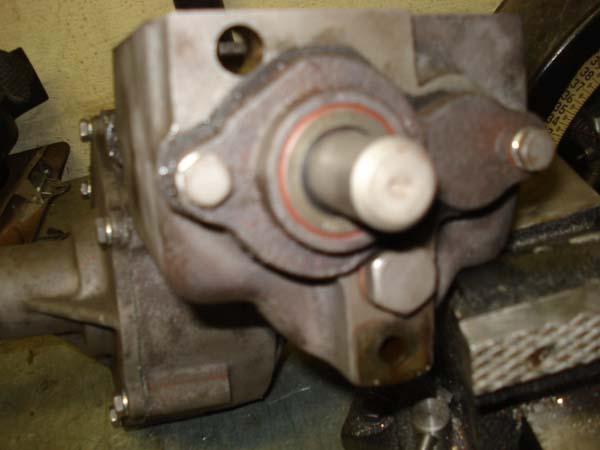 Install the Transmission front Bearing Cap with
