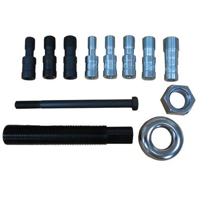 OT-298 HARMONIC BALANCER INSTALLER OR DAMPER INSTALLER Using different adapters with various sizes and thread allows it to work on a variety of crankshafts.