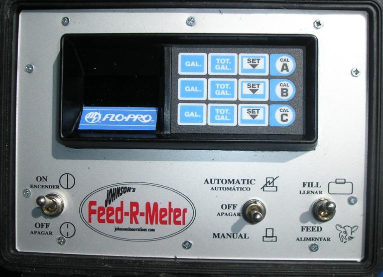 Feeding with the Feed-R-Meter When you are ready to feed, the valve switch should be set to Automatic (Note: The electric solenoid valve